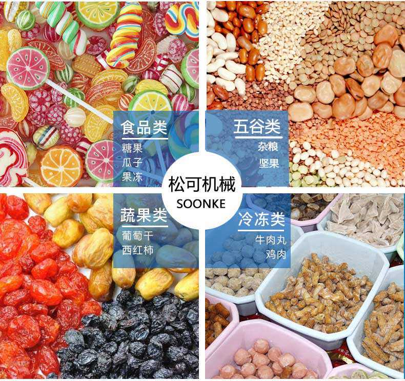 立式顆粒包裝機適合包裝產品