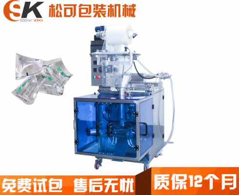  小型三角包袋裝蘑菇醬醬料自動包裝機
