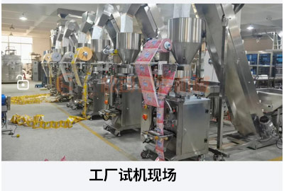 小袋洗衣粉自動包裝機工廠試機現場